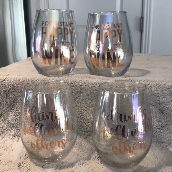 SLANT COLLECTIONS set of 4 (20 oz) wine glasses 💝 - Picture 4 of 4